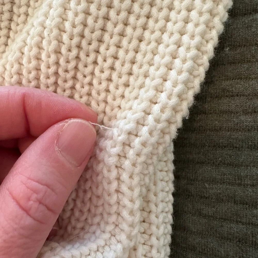 Jenni Kayne Cream V-Neck Sweater - Picture 5 of 5